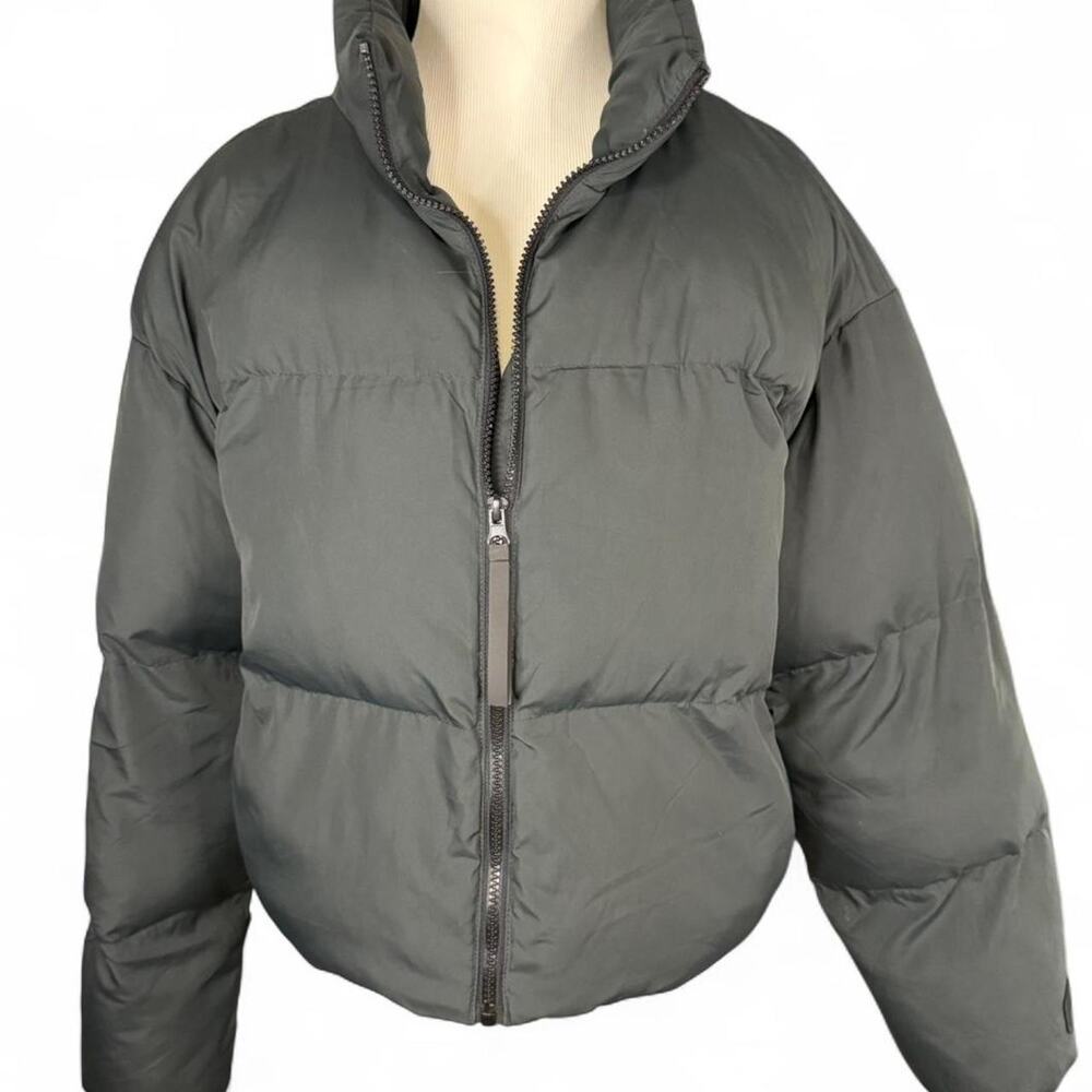 Fabletics Dark Grey Puffer Jacket - image 2
